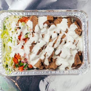 Lamb Over Rice Platter